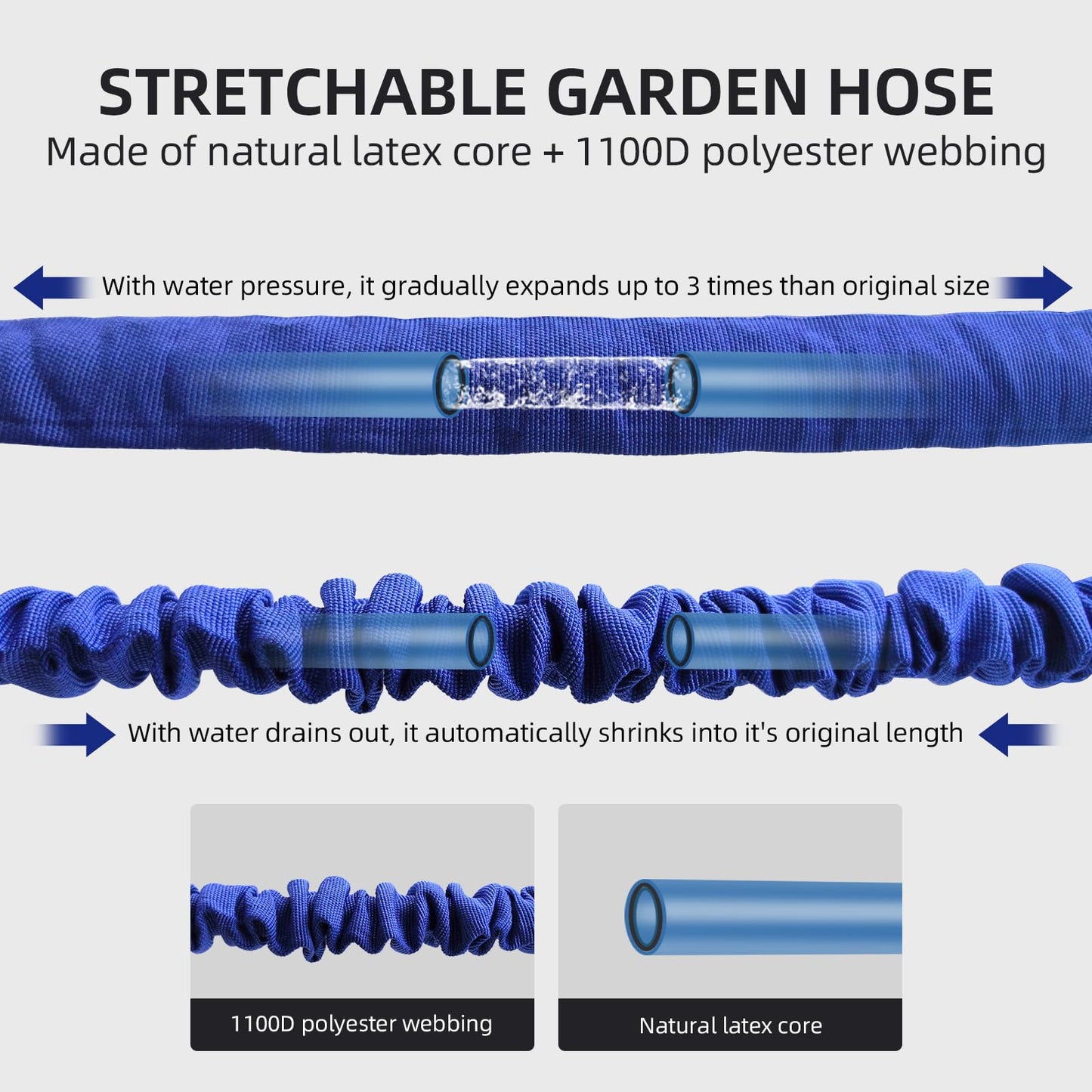 Expandable Flexible Garden Hose 7.5m/15m/22.5m/30m